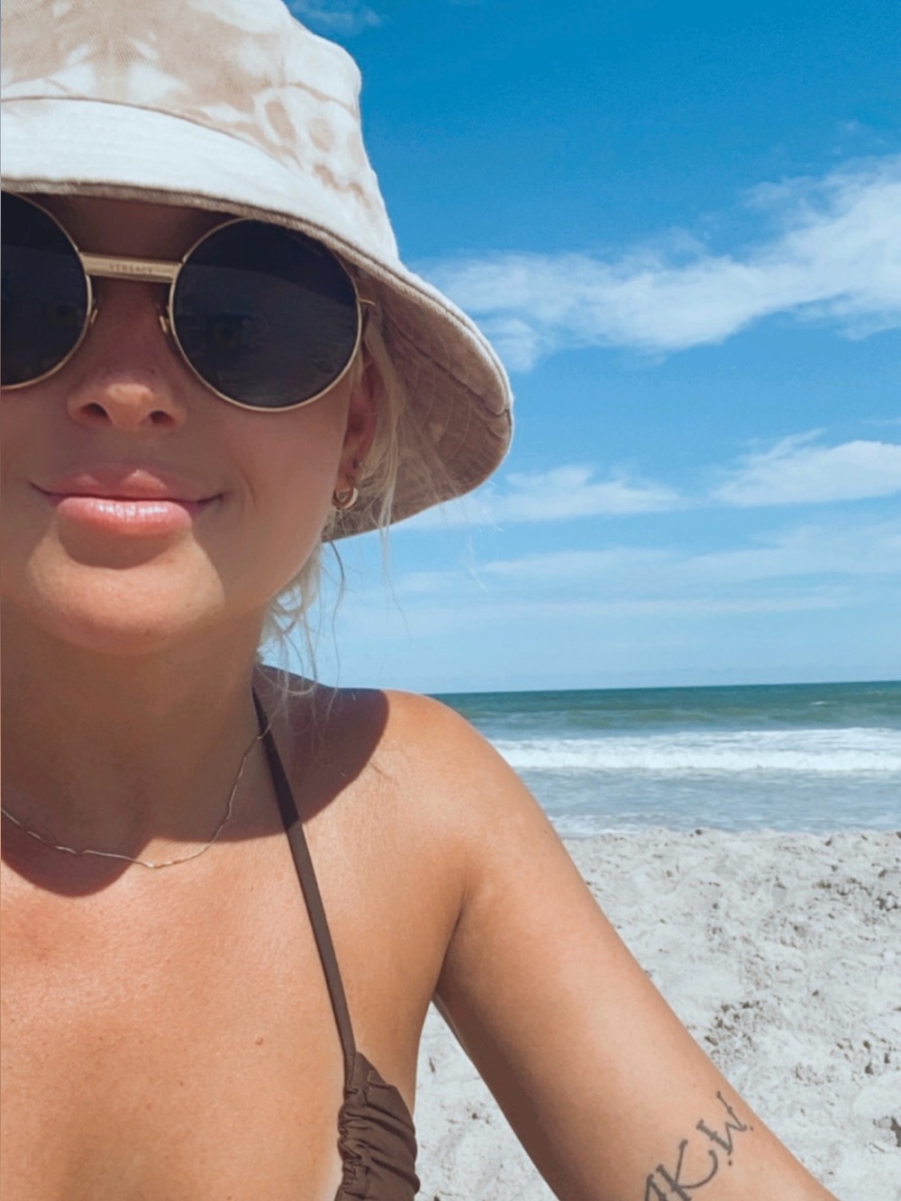 Versace Gold Frame Round Sunglasses with Polarized Lenses